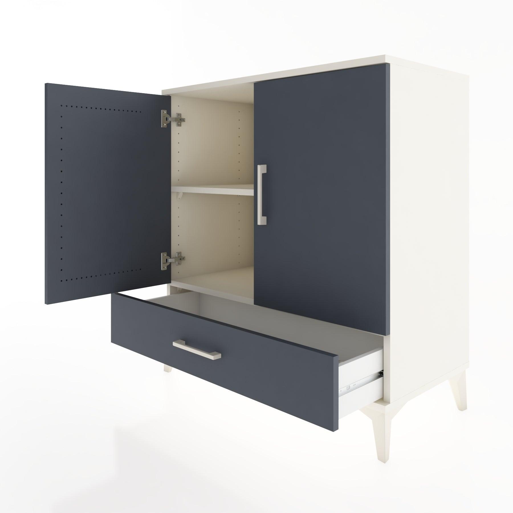 Woodntry Modular Dresser Moonstone 88x44x84 cm with Cover and Drawer KC72-1