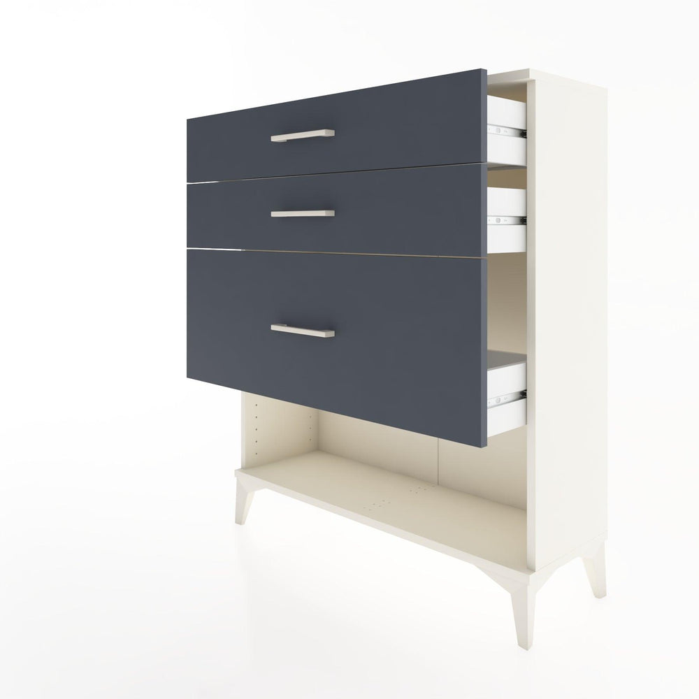 Woodntry Modular Dresser Moonstone 88x30x94 cm with Drawers and Shelves CR15-1