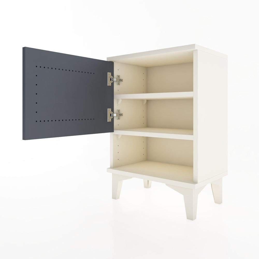 Woodntry Modüler Komodin Tek Kapak ve Raflı 44x30x52 cm Aytaşı - Woodntry