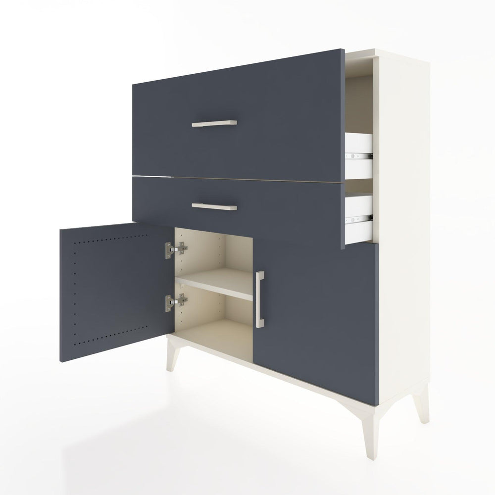 Woodntry Modüler Şifonyer Aytaşı 88x30x94 cm Kapaklı ve Çekmeceli KC12-1