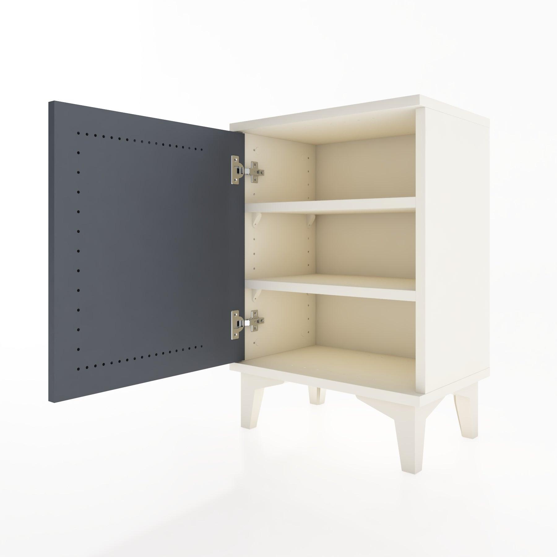 Woodntry Modüler Komodin Tek Kapaklı 44x30x52 cm Aytaşı - Woodntry