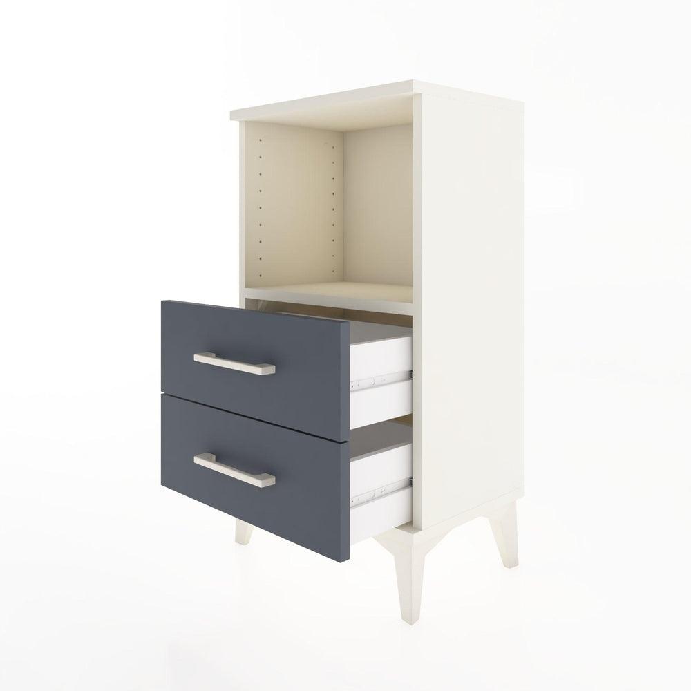 Woodntry Modüler Komodin 2 Çekmece ve Raflı V2 44x30x68 cm Aytaşı - Woodntry