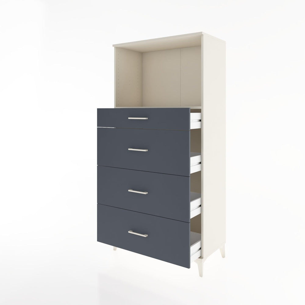 Woodntry Modular Cabinet Moonstone 88x44x170 cm with Drawers and Shelves CR51-1