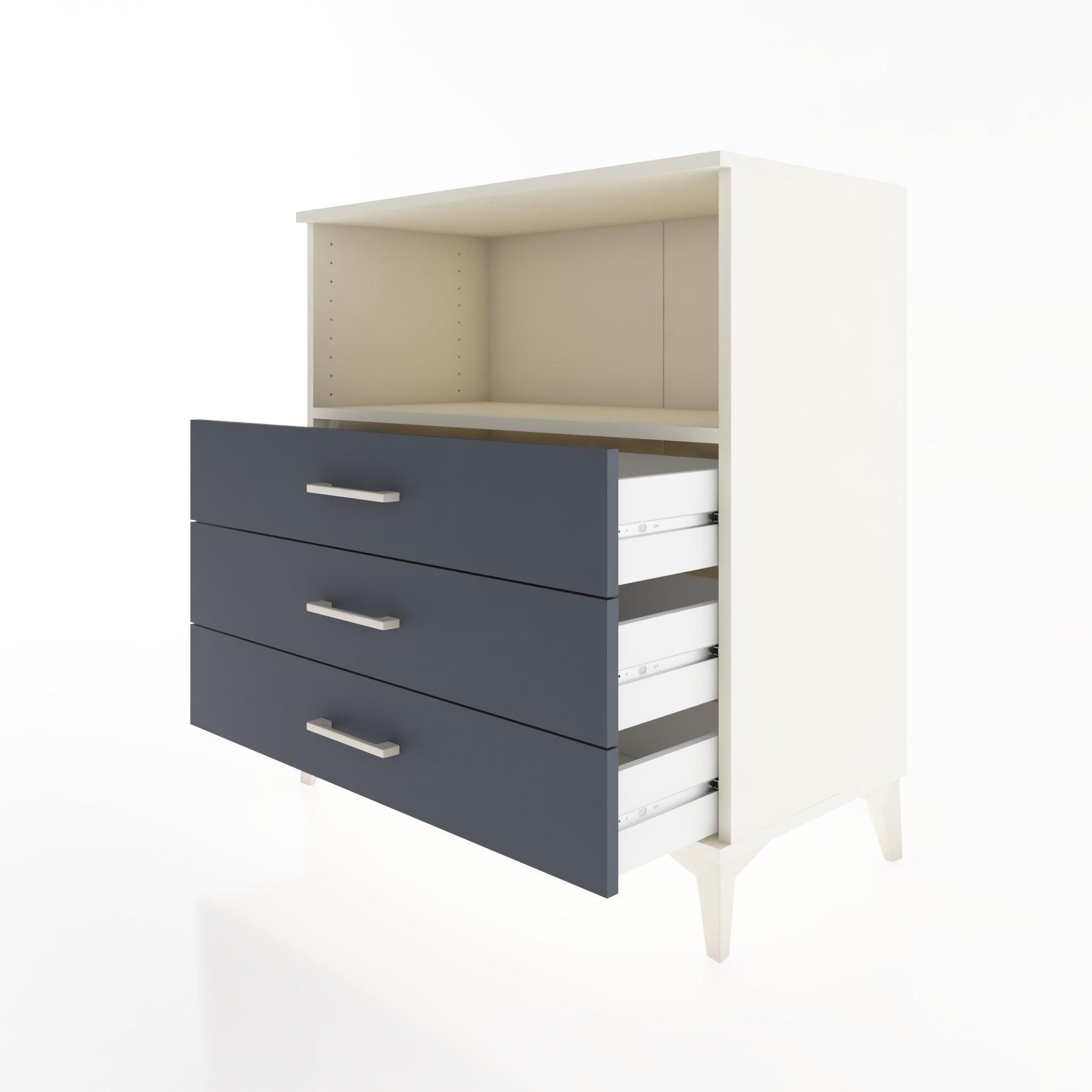Woodntry Modüler Şifonyer Aytaşı 88x44x84 cm Çekmeceli ve Raflı CR18-1