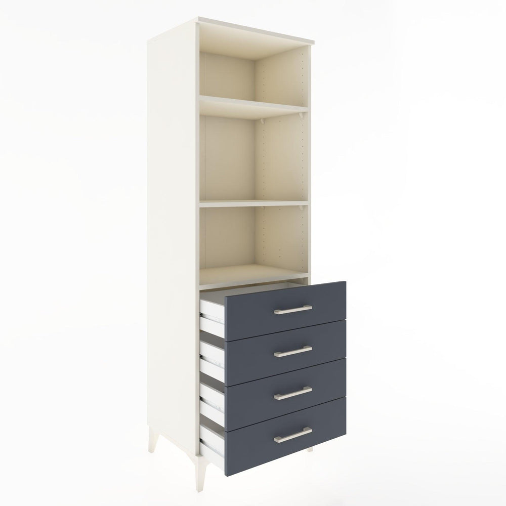 Woodntry Modular Cabinet Moonstone 60x44x170 cm with Drawers and Shelves CR36-1