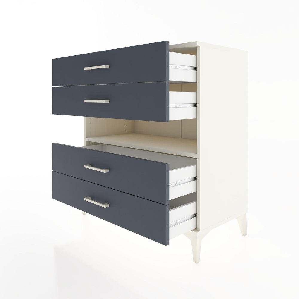 Woodntry Modüler Şifonyer Aytaşı 88x44x84 cm Çekmeceli ve Raflı CR21-1