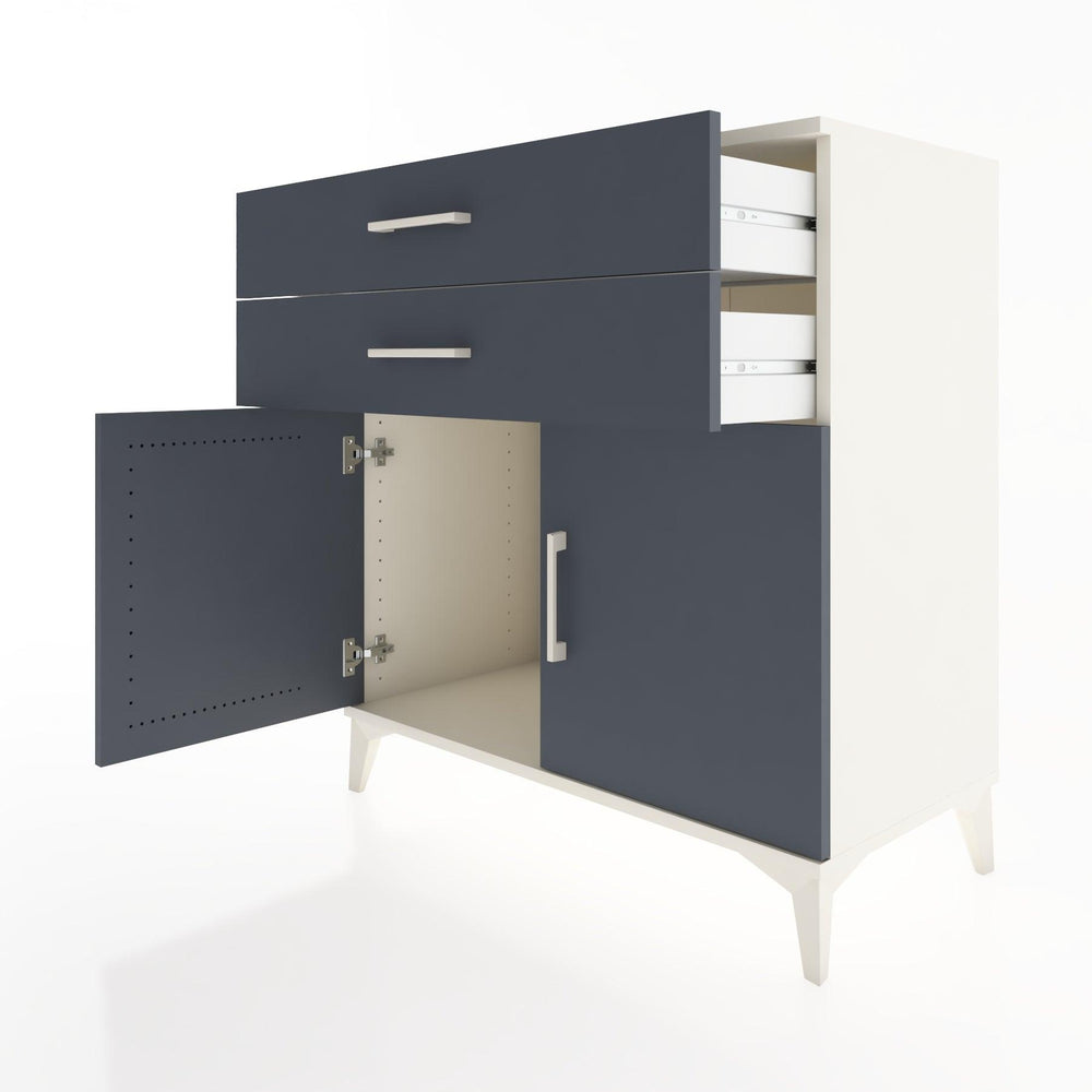 Woodntry Modular Dresser Moonstone 88x44x84 cm with Cover and Drawer KC33-1