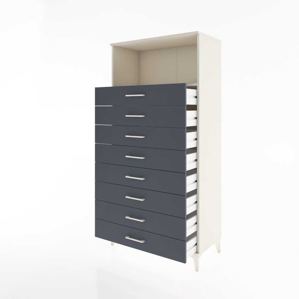 Woodntry Modular Cabinet Moonstone 88x44x170 cm with Drawers and Shelves CR32-1