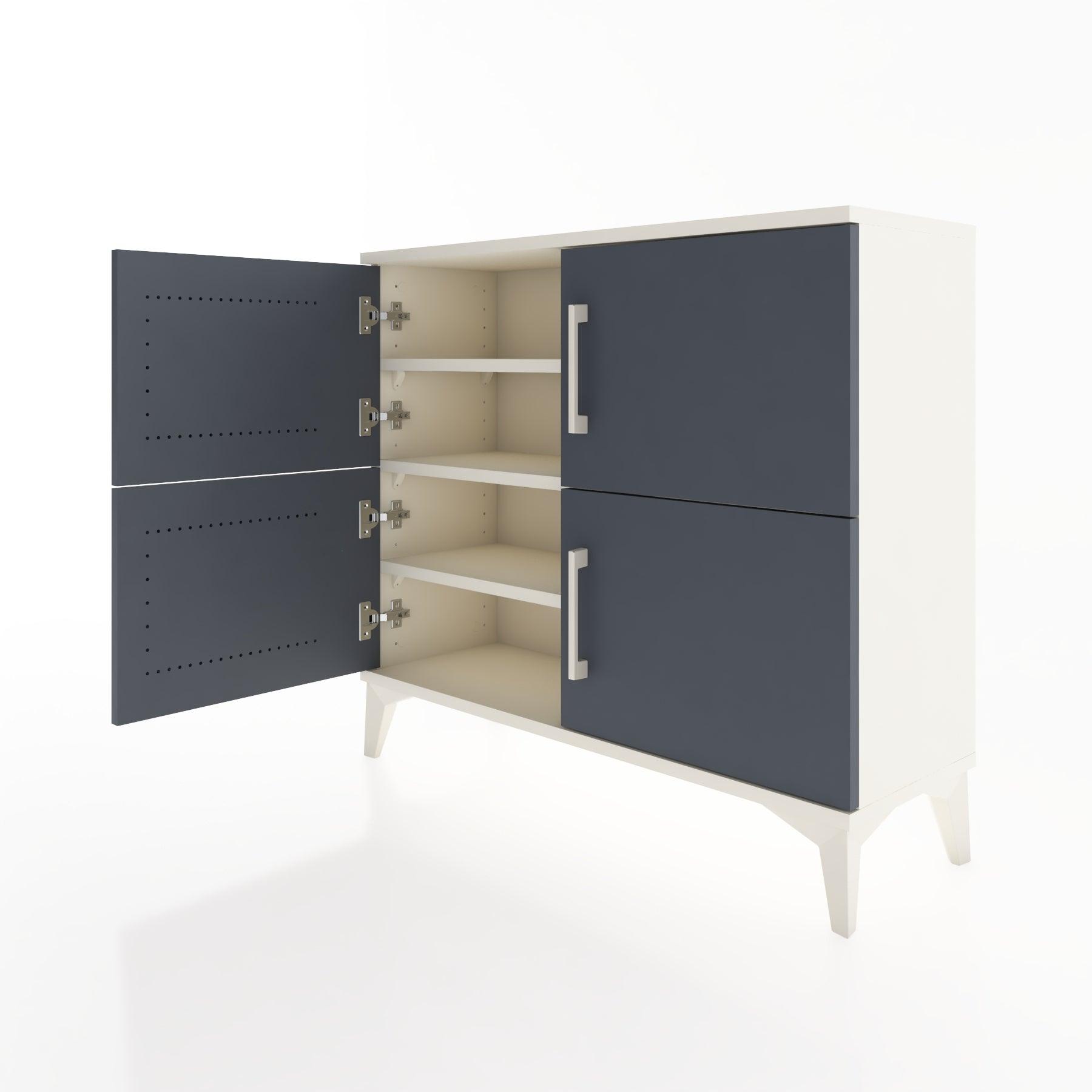 Woodntry Modüler Şifonyer Dört Kapaklı 88x30x68 cm Aytaşı - Woodntry