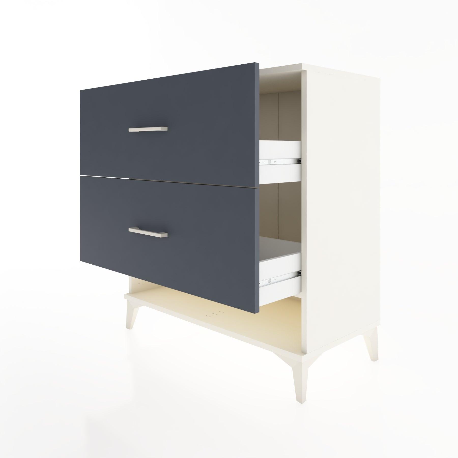 Woodntry Modüler Şifonyer Aytaşı 88x44x84 cm Çekmeceli ve Raflı CR4-1