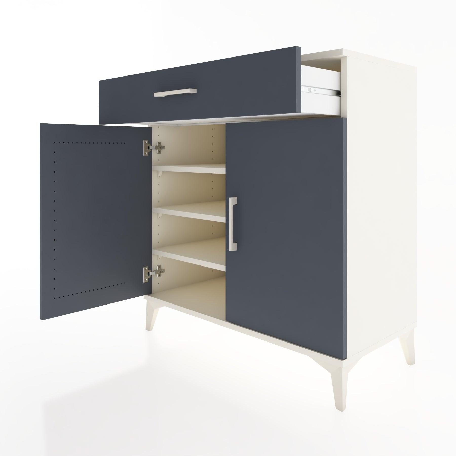Woodntry Modular Dresser Moonstone 88x44x84 cm with Cover and Drawer KC78-1