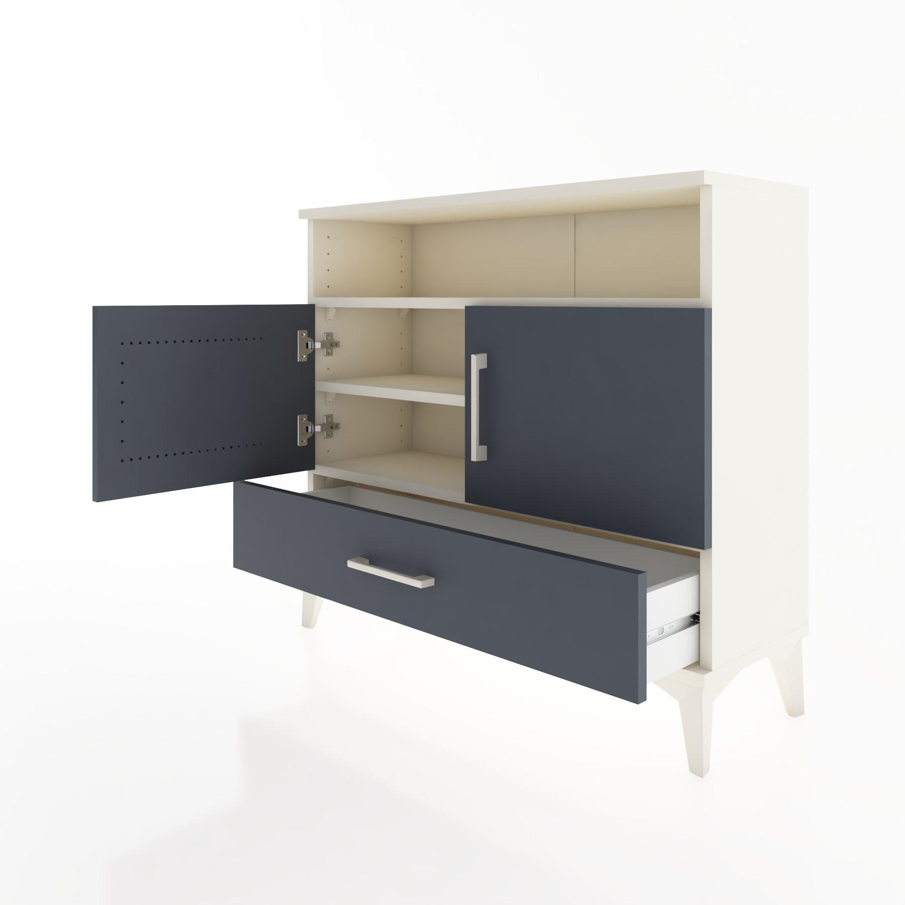 Woodntry Modüler Şifonyer Raf Kapak Çekmeceli 88x30x68 cm Aytaşı - Woodntry