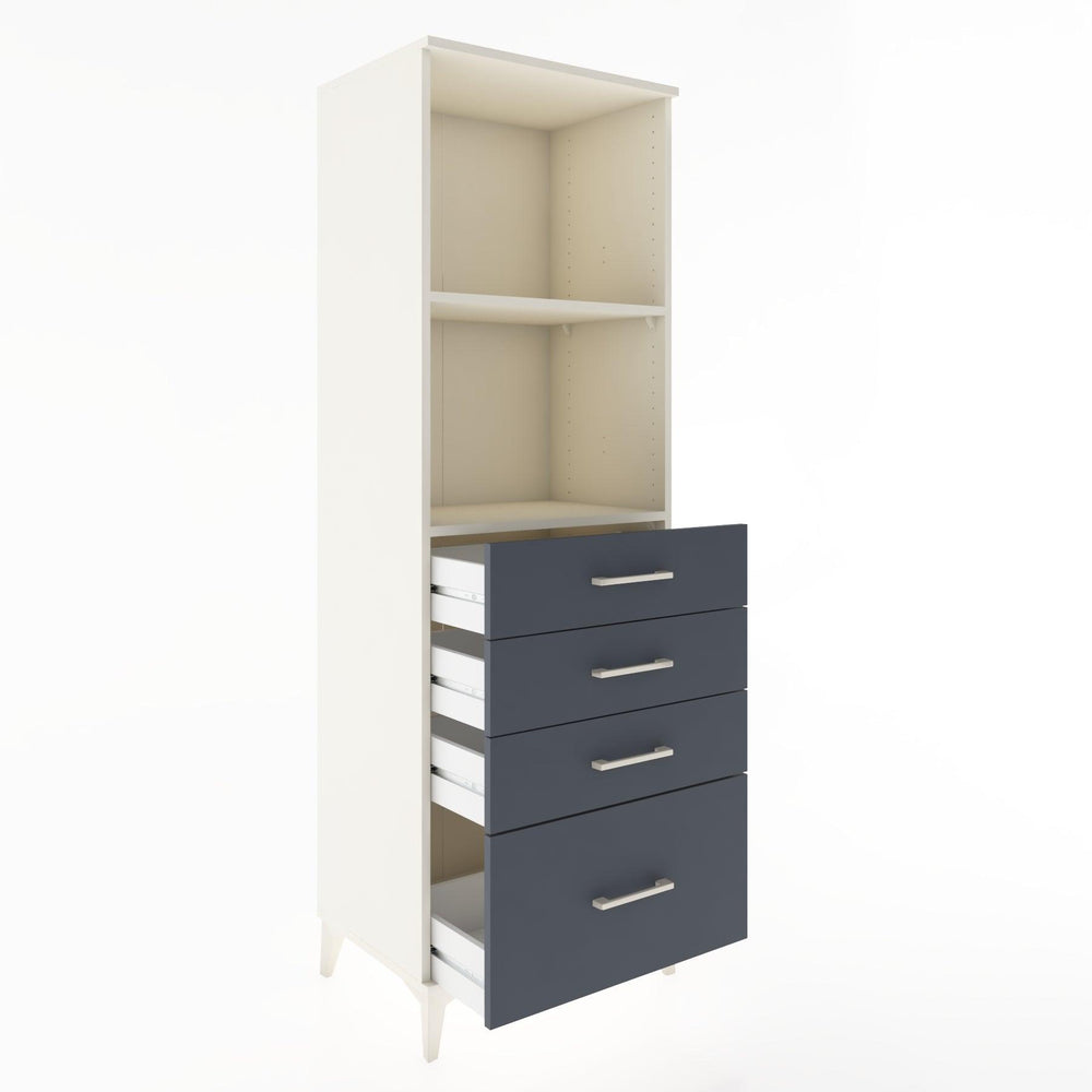 Woodntry Modular Cabinet Moonstone 60x44x170 cm with Drawers and Shelves CR41-1