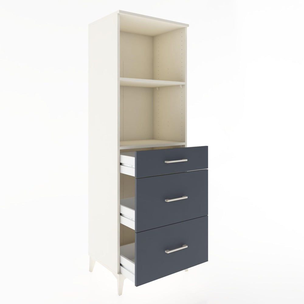Woodntry Modular Cabinet Moonstone 60x44x170 cm with Drawers and Shelves CR47-1
