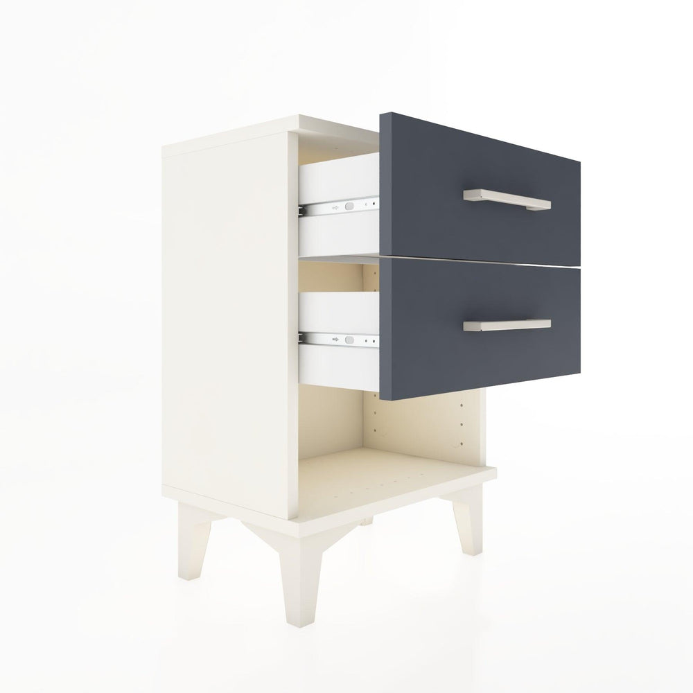 Woodntry Modüler Komodin İki Çekmece ve Raf 44x30x52 cm Aytaşı - Woodntry