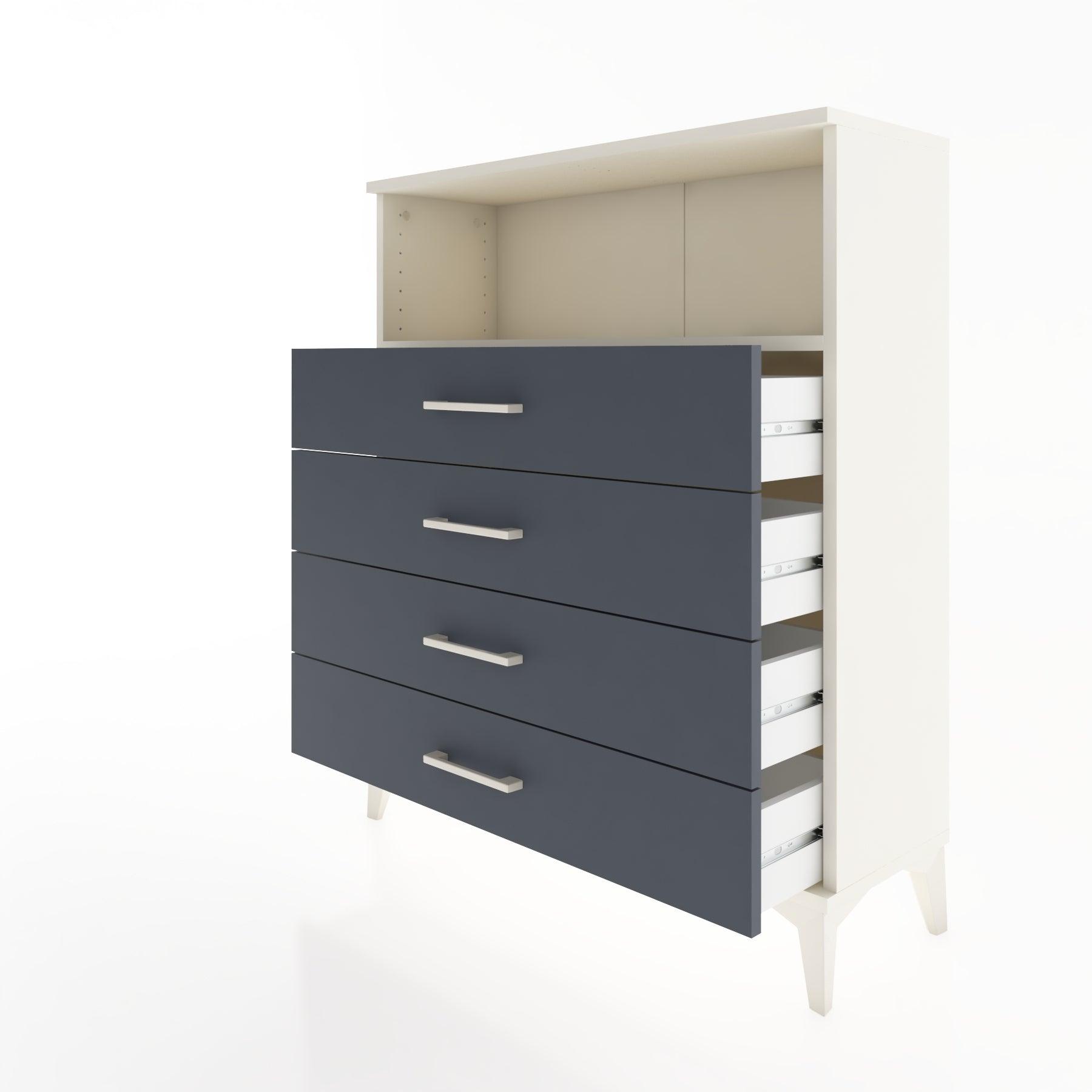 Woodntry Modüler Şifonyer Aytaşı 88x30x94 cm Çekmeceli ve Raflı CR19-1