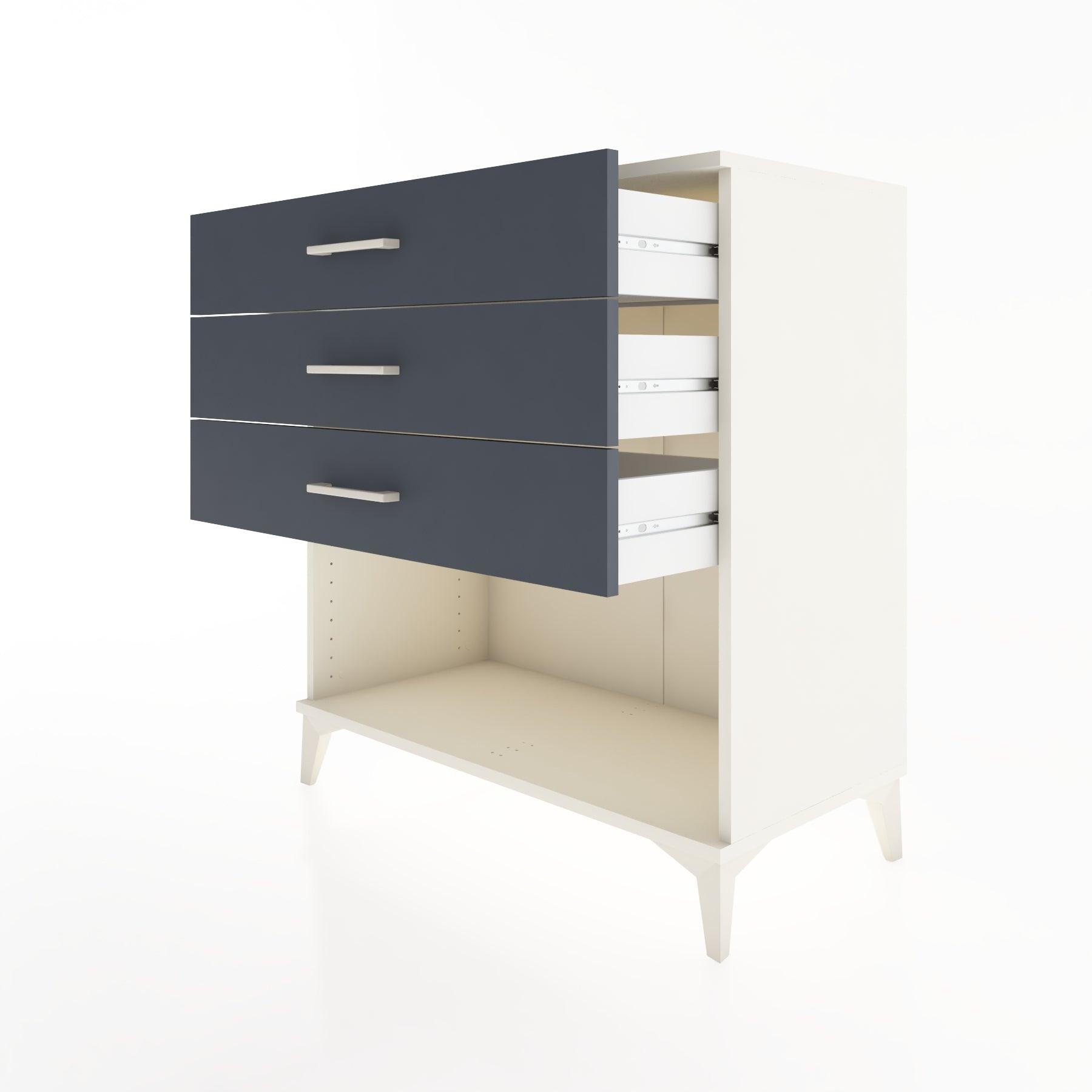 Woodntry Modüler Şifonyer Aytaşı 88x44x84 cm Çekmeceli ve Raflı CR11-1
