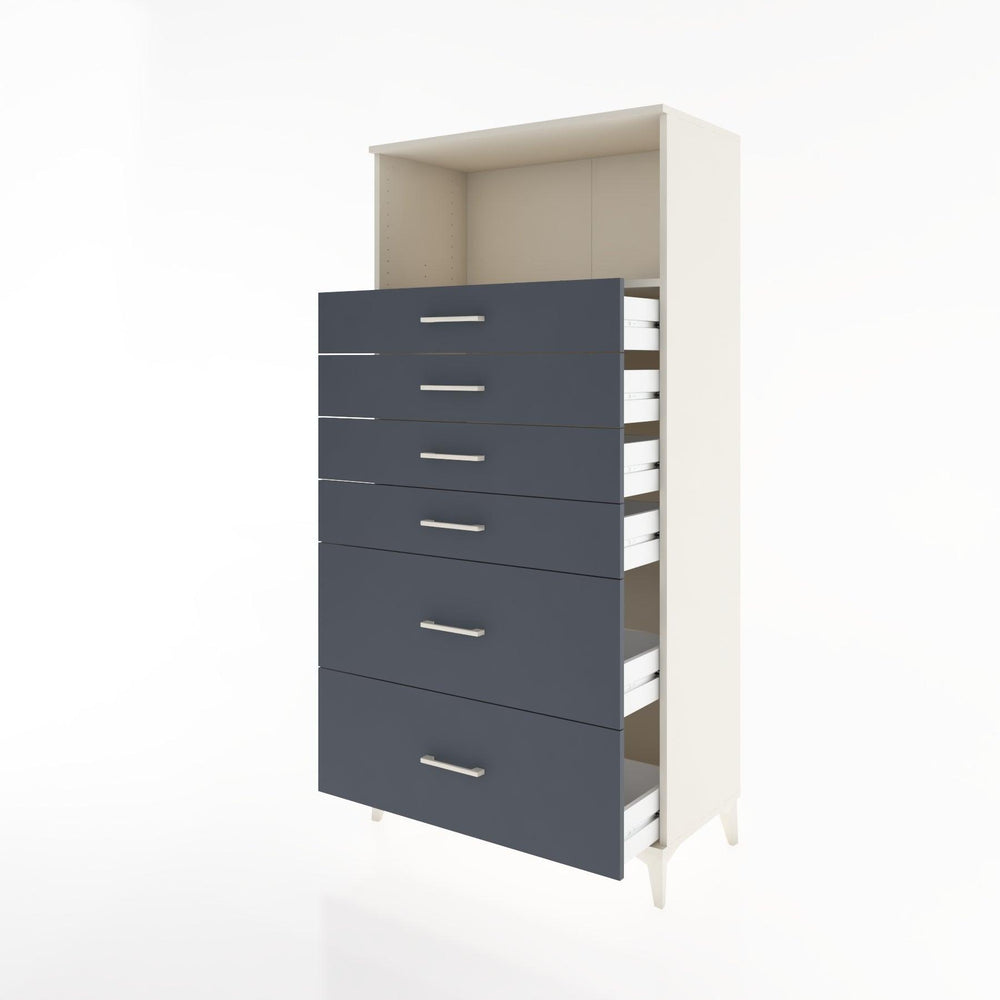 Woodntry Modular Cabinet Moonstone 88x44x170 cm with Drawers and Shelves CR45-1