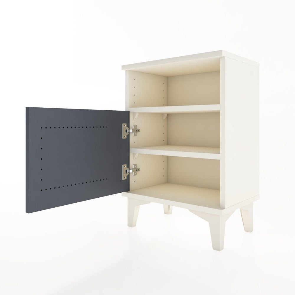 Woodntry Modüler Komodin Raf ve Tek Kapaklı 44x30x52 cm Aytaşı - Woodntry