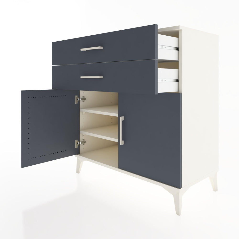 Woodntry Modular Dresser Moonstone 88x44x84 cm with Cover and Drawer KC31-1