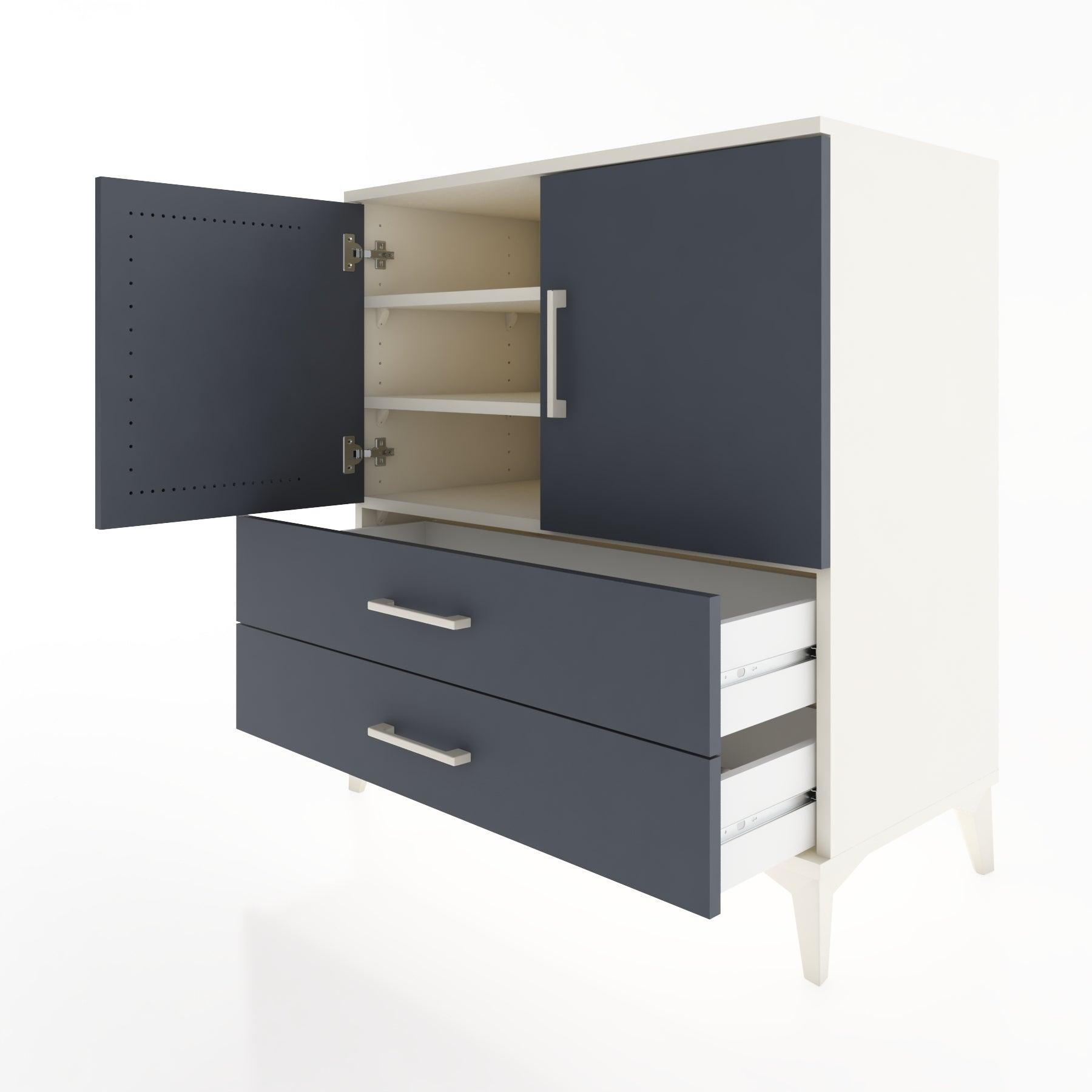 Woodntry Modular Dresser Moonstone 88x44x84 cm with Cover and Drawer KC22-1