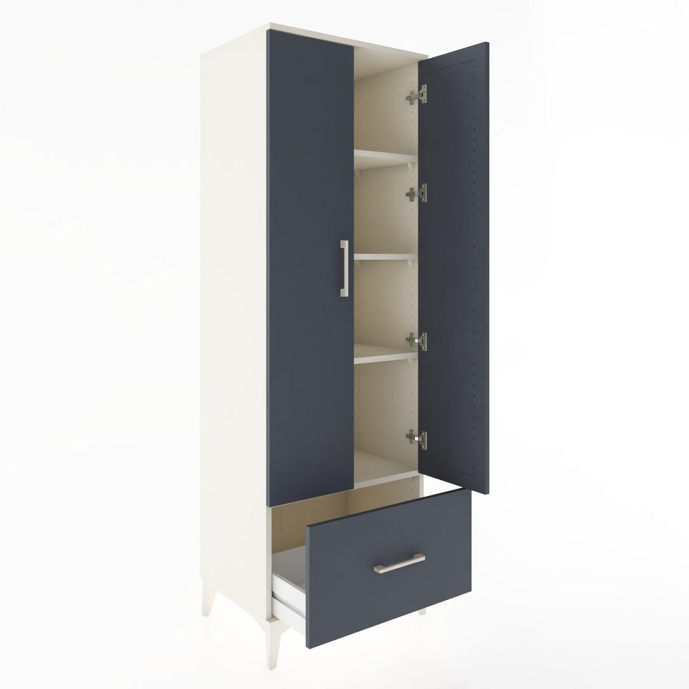 Woodntry Modüler Dolap Aytaşı 60x44x170 cm Kapaklı ve Çekmeceli KC16-1