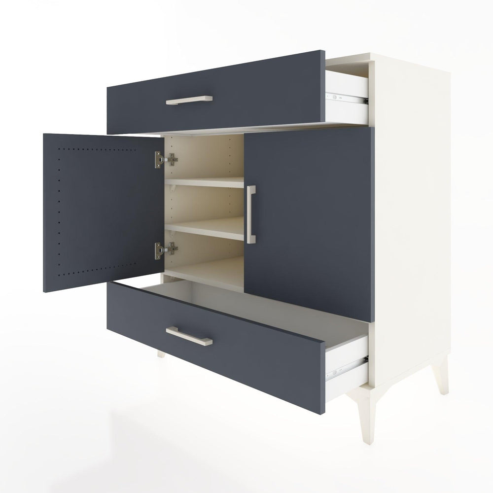 Woodntry Modular Dresser Moonstone 88x44x84 cm with Cover and Drawer KC58-1