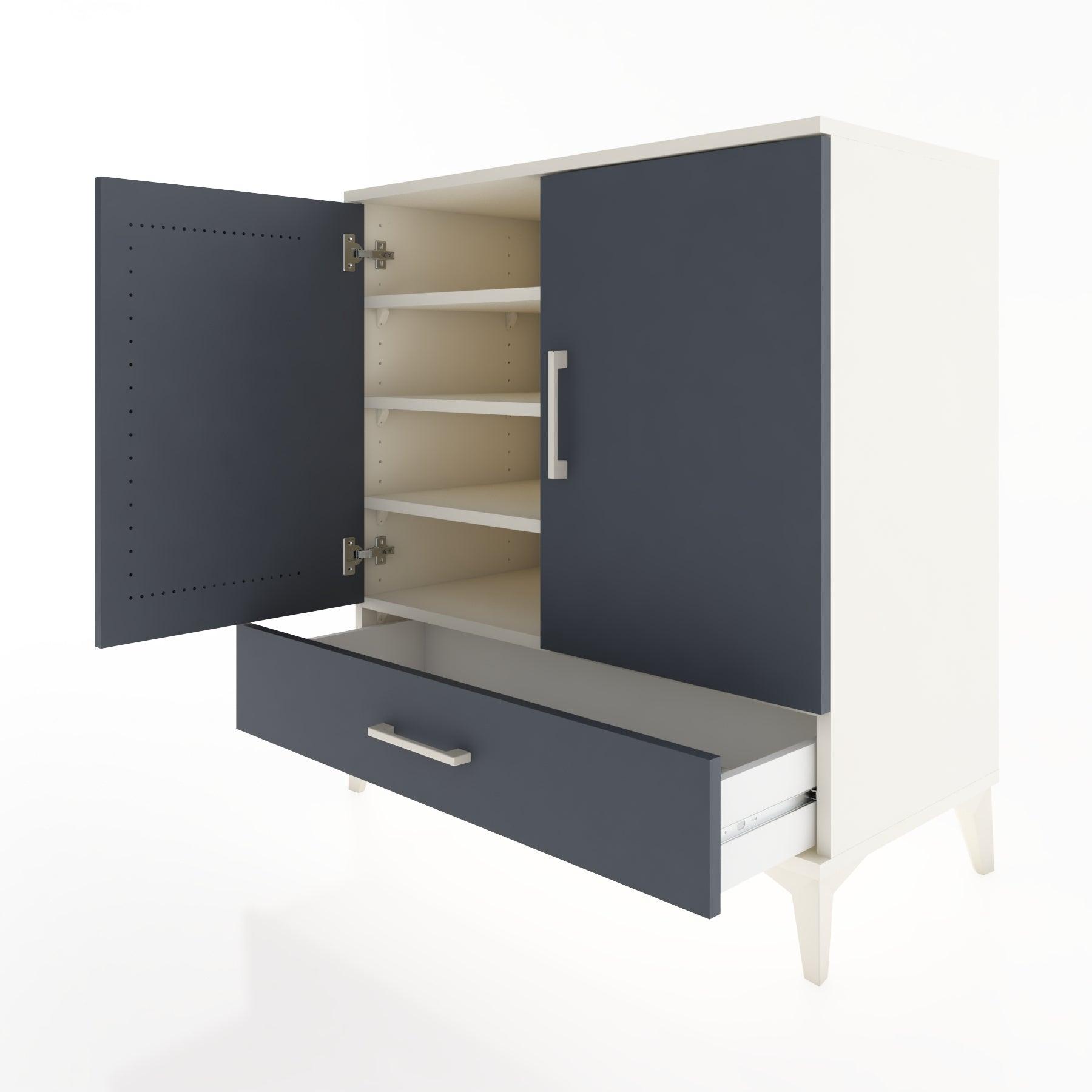 Woodntry Modular Dresser Moonstone 88x44x84 cm with Cover and Drawer KC70-1