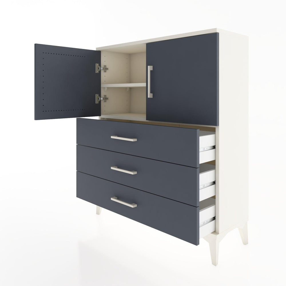 Woodntry Modüler Şifonyer Aytaşı 88x30x94 cm Kapaklı ve Çekmeceli KC7-1