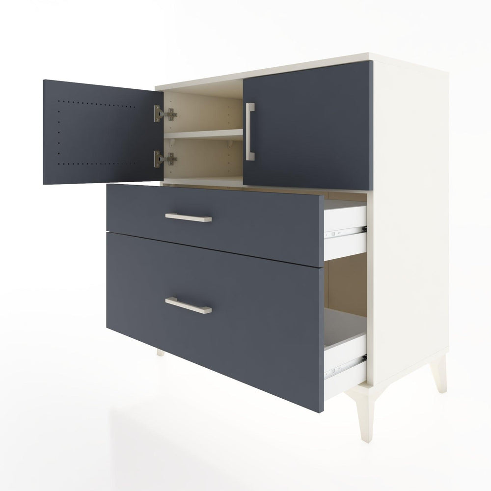 Woodntry Modular Dresser Moonstone 88x44x84 cm with Cover and Drawer KC109-1
