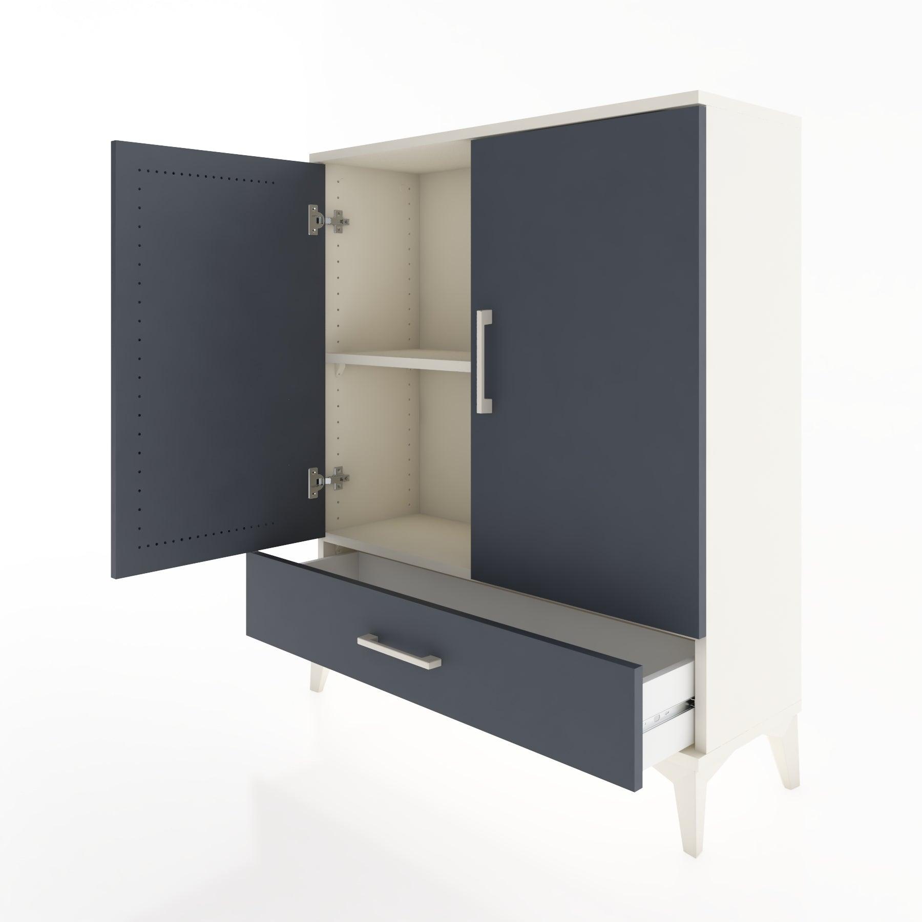 Woodntry Modüler Şifonyer Aytaşı 88x30x94 cm Kapaklı ve Çekmeceli KC2-1