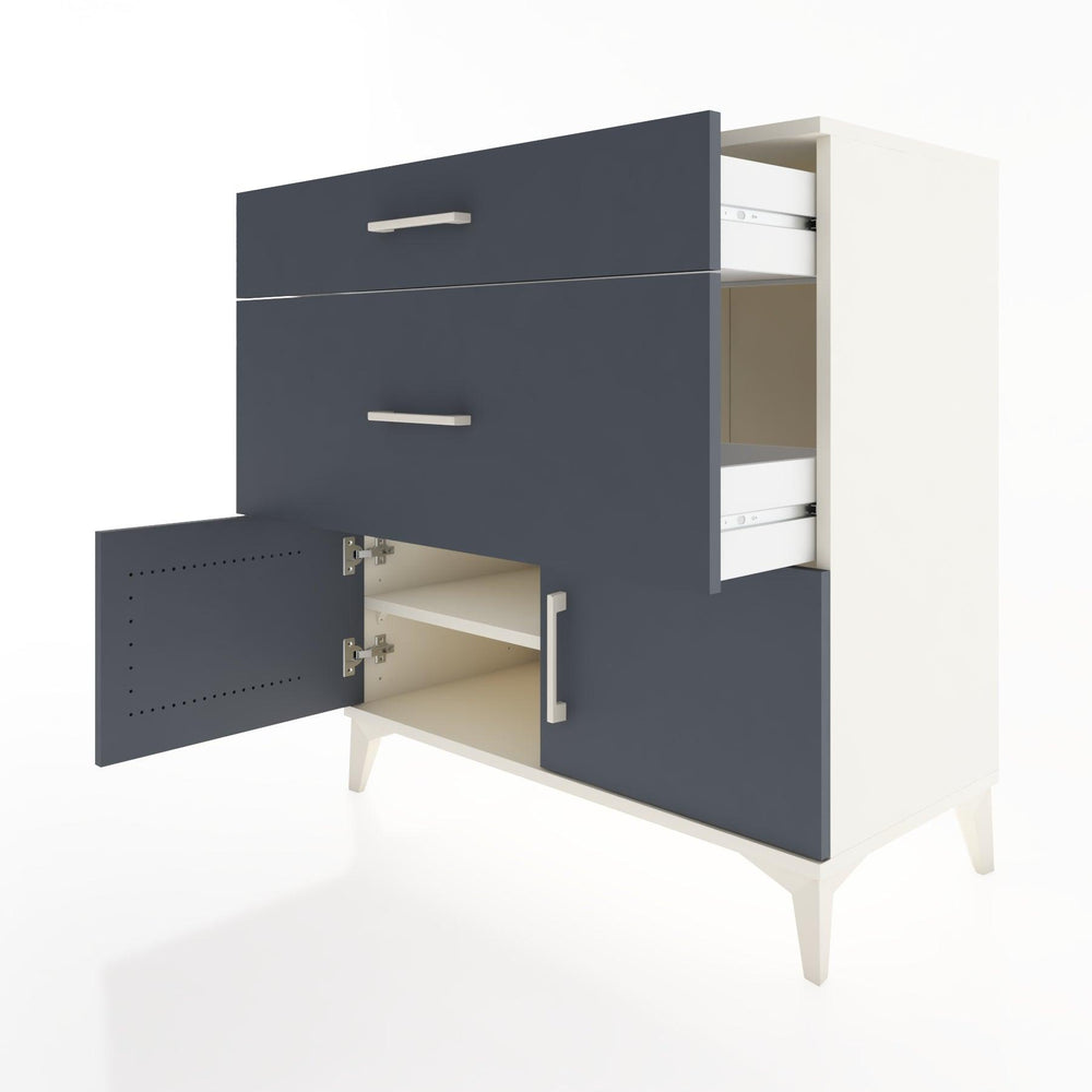 Woodntry Modular Dresser Moonstone 88x44x84 cm with Cover and Drawer KC115-1