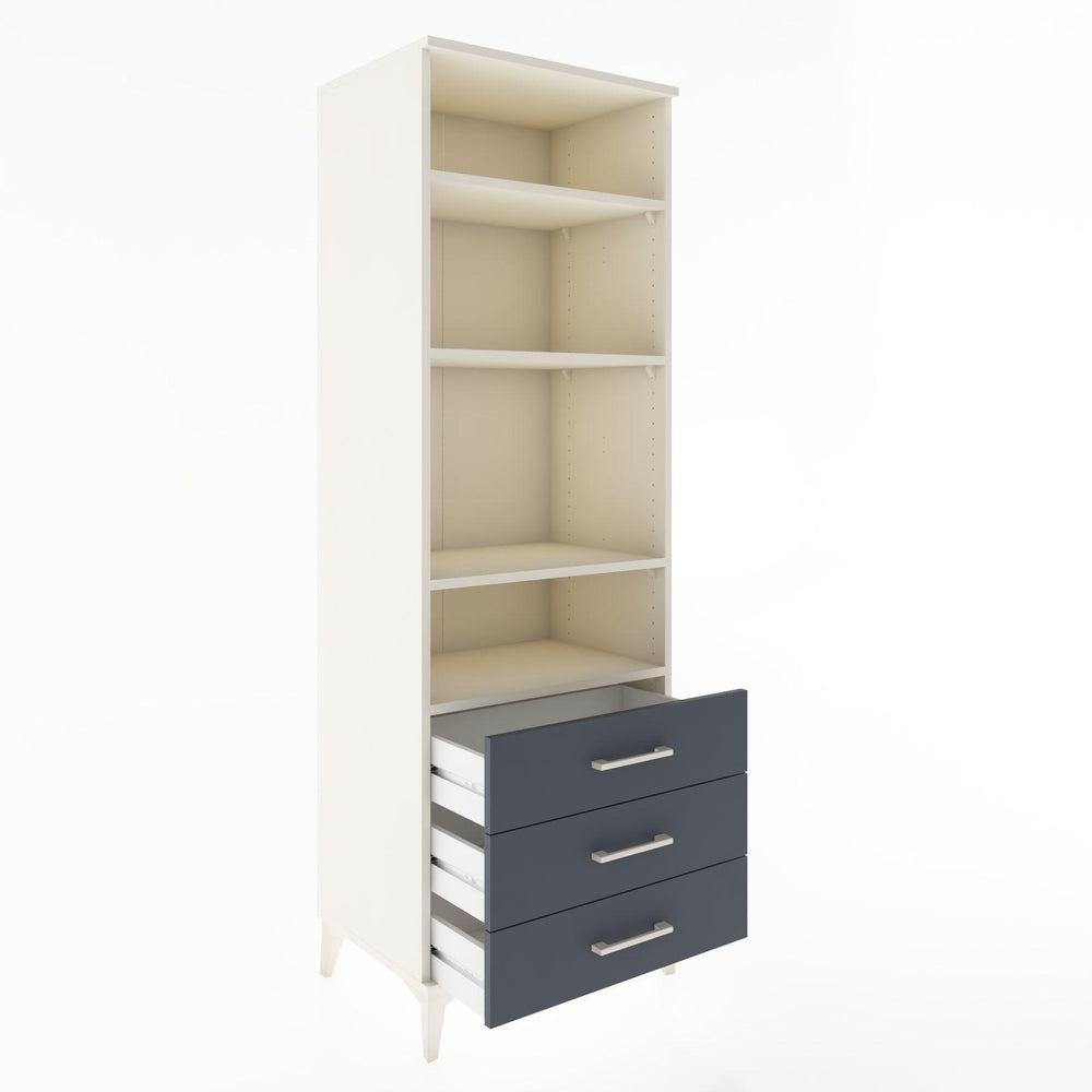 Woodntry Modüler Dolap Aytaşı 60x44x170 cm Çekmeceli ve Raflı CR37-1