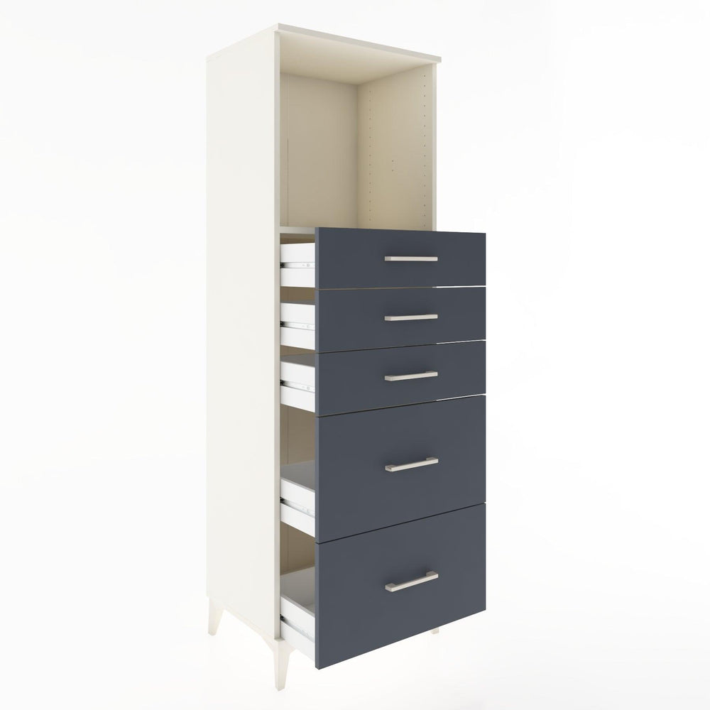 Woodntry Modüler Dolap Aytaşı 60x44x170 cm Çekmeceli ve Raflı CR45-1