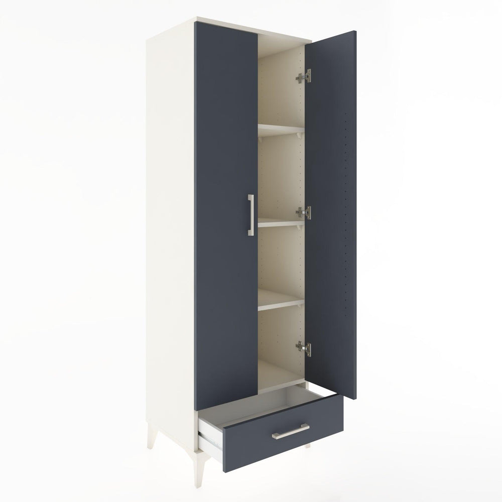 Woodntry Modüler Dolap Aytaşı 60x44x170 cm Kapaklı ve Çekmeceli KC8-1