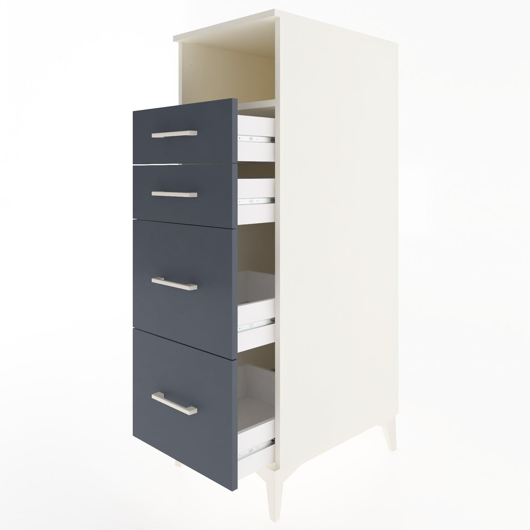 Woodntry Modular Cabinet Moonstone 44x30x122 cm with Drawers and Shelves CR101-1
