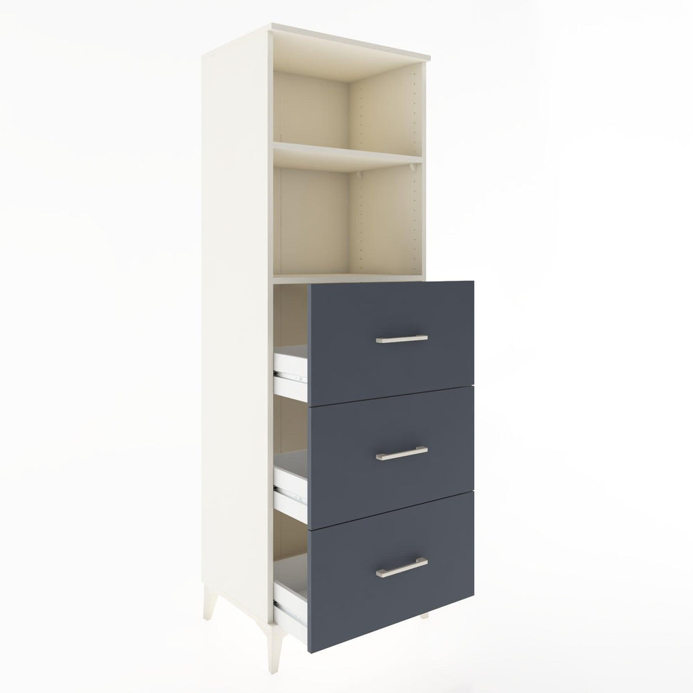 Woodntry Modüler Dolap Aytaşı 60x44x170 cm Çekmeceli ve Raflı CR51-1