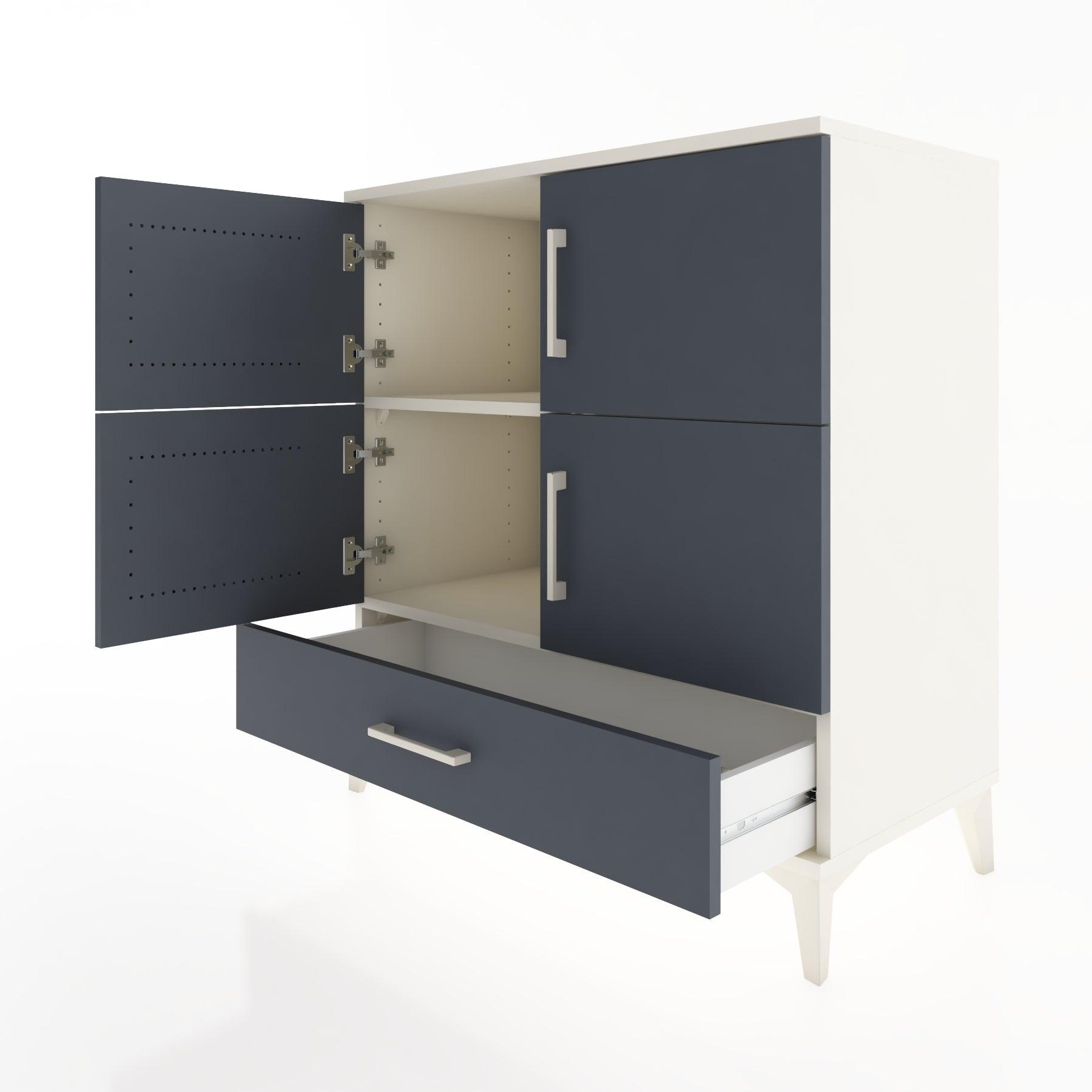 Woodntry Modular Dresser Moonstone 88x44x84 cm with Cover and Drawer KC92-1