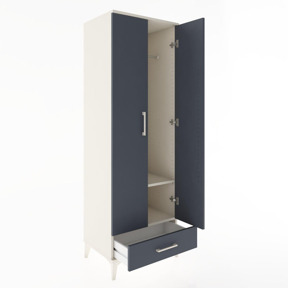 Woodntry Modular Cabinet Moonstone 60x44x170 cm with Doors and Drawers KC30-1