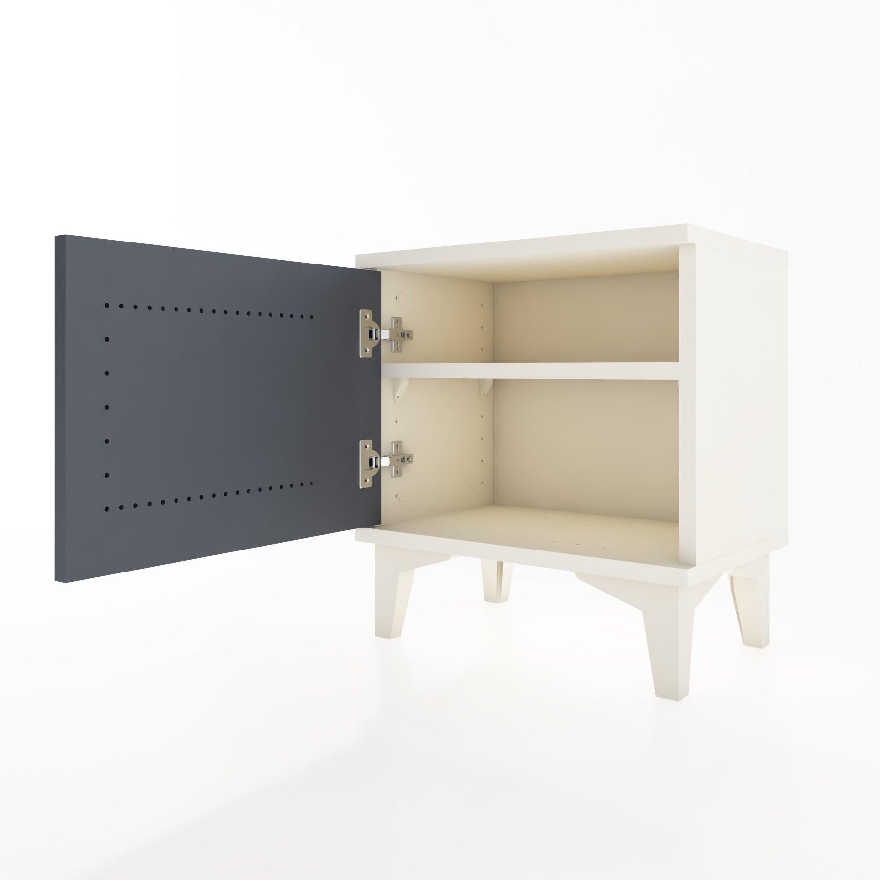 Woodntry Modüler Komodin Tek Kapaklı 44x30x36 cm Aytaşı - Woodntry