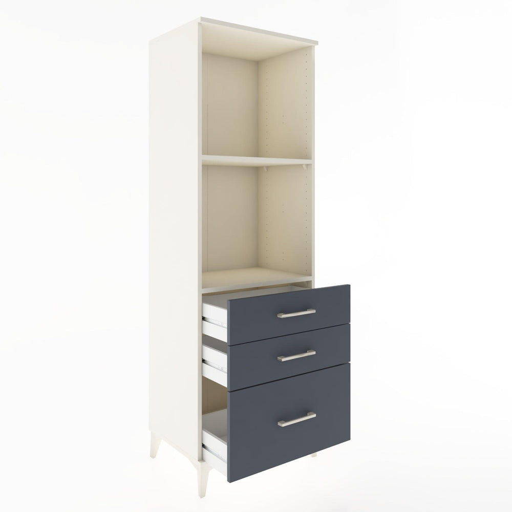 Woodntry Modular Cabinet Moonstone 60x44x170 cm with Drawers and Shelves CR42-1