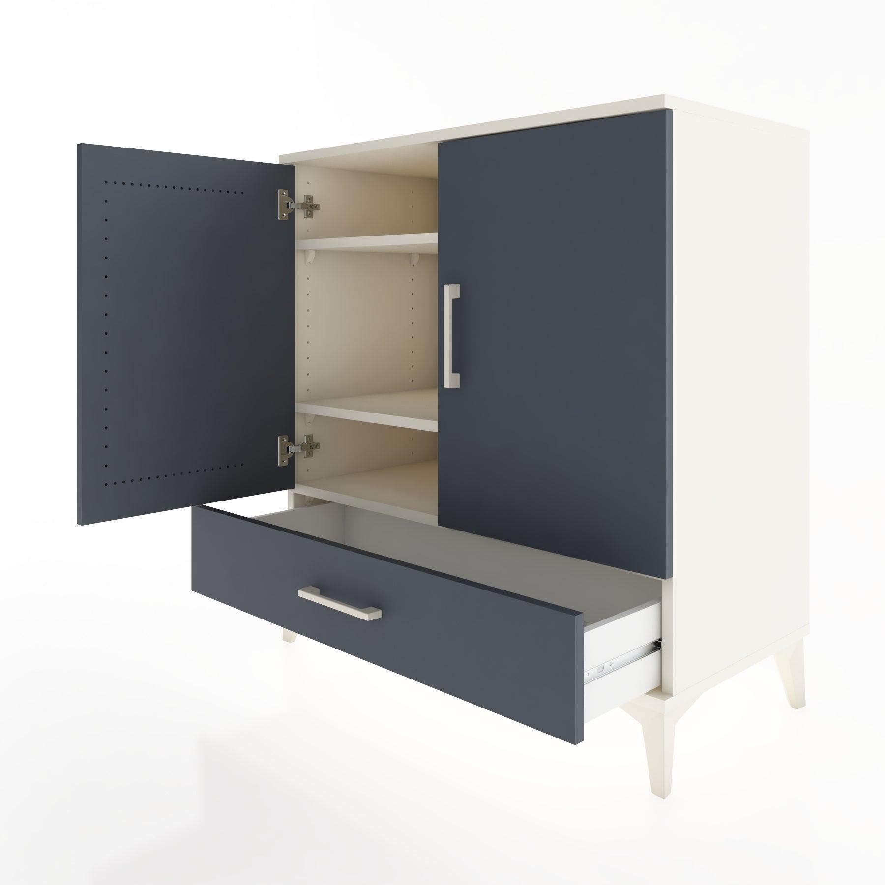 Woodntry Modular Dresser Moonstone 88x44x84 cm with Cover and Drawer KC71-1