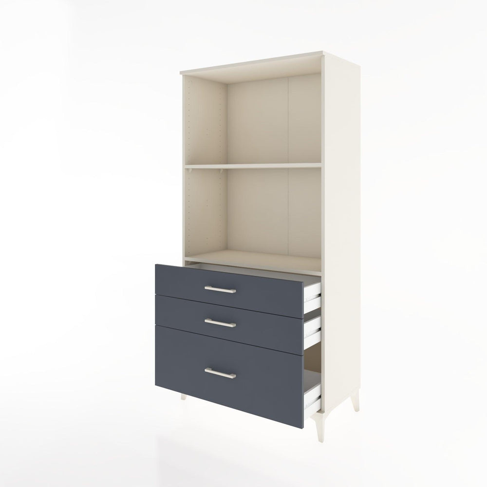 Woodntry Modular Cabinet Moonstone 88x44x170 cm with Drawers and Shelves CR42-1