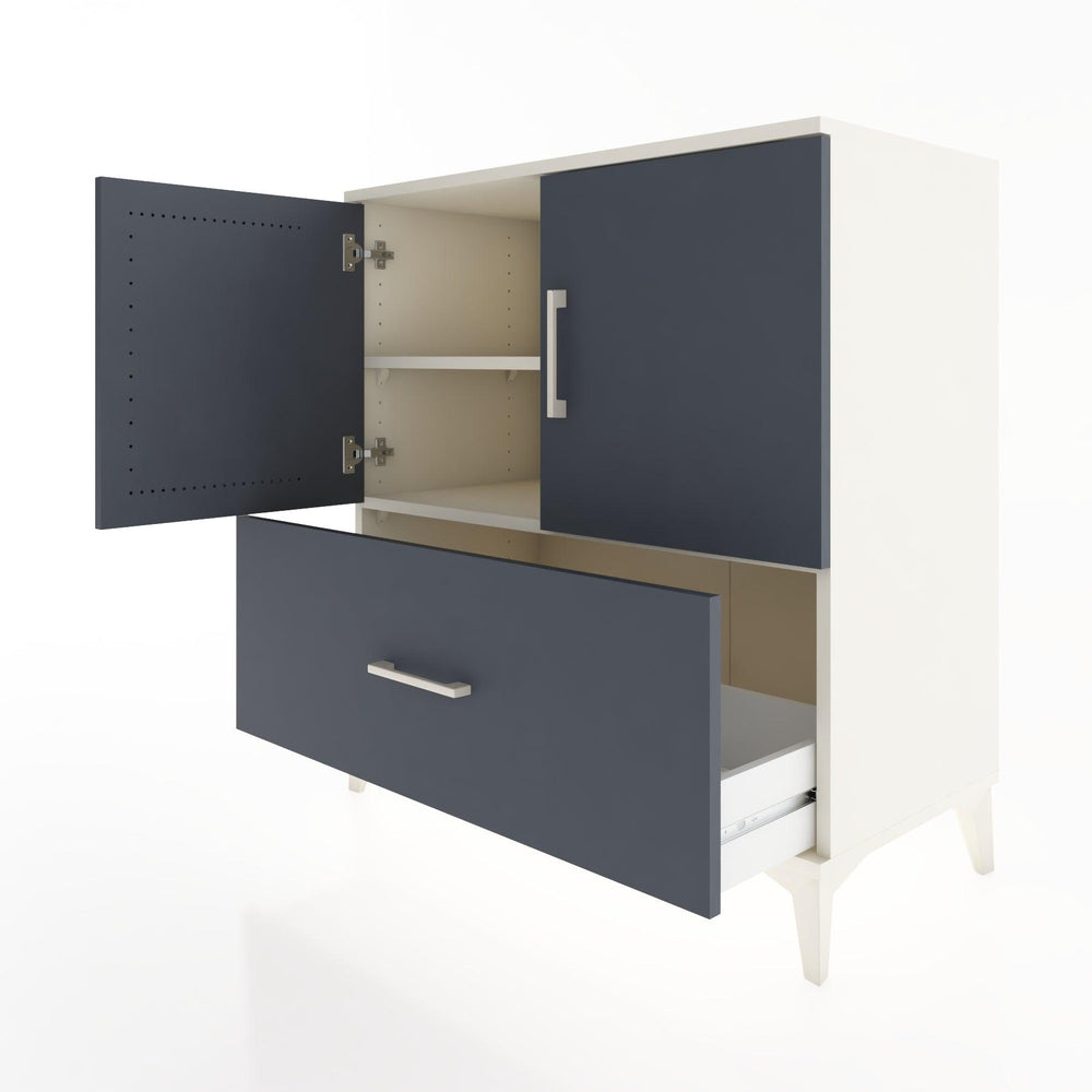 Woodntry Modular Dresser Moonstone 88x44x84 cm with Cover and Drawer KC47-1