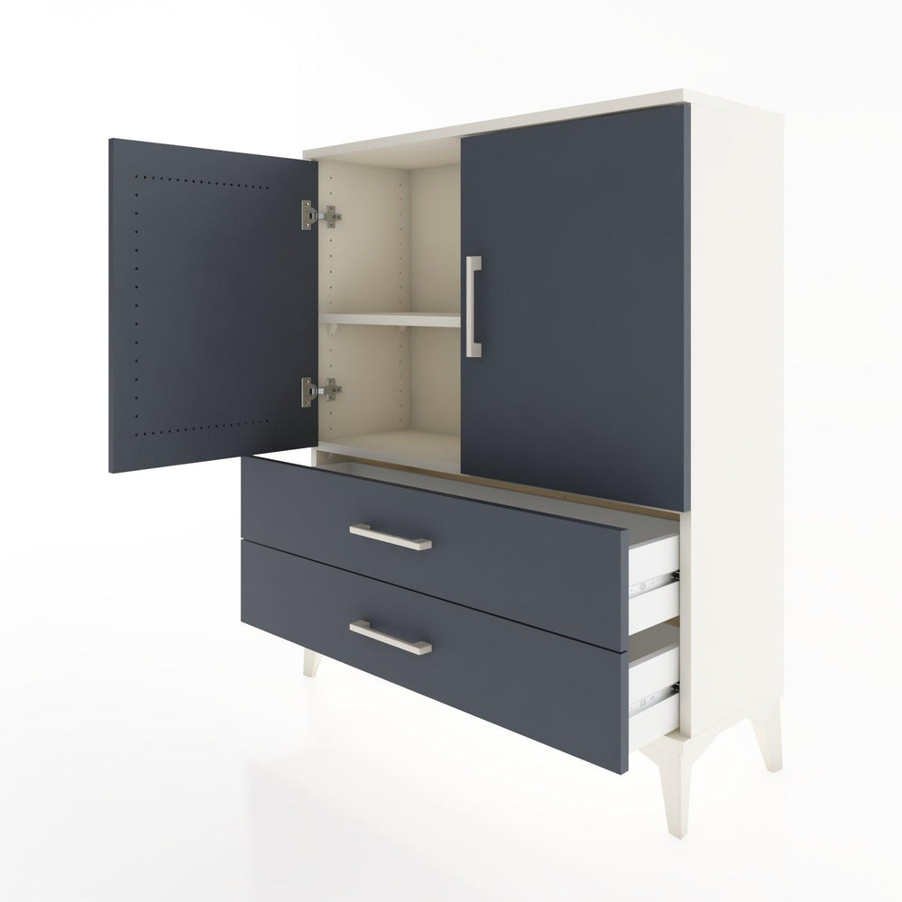 Woodntry Modüler Şifonyer Aytaşı 88x30x94 cm Kapaklı ve Çekmeceli KC6-1