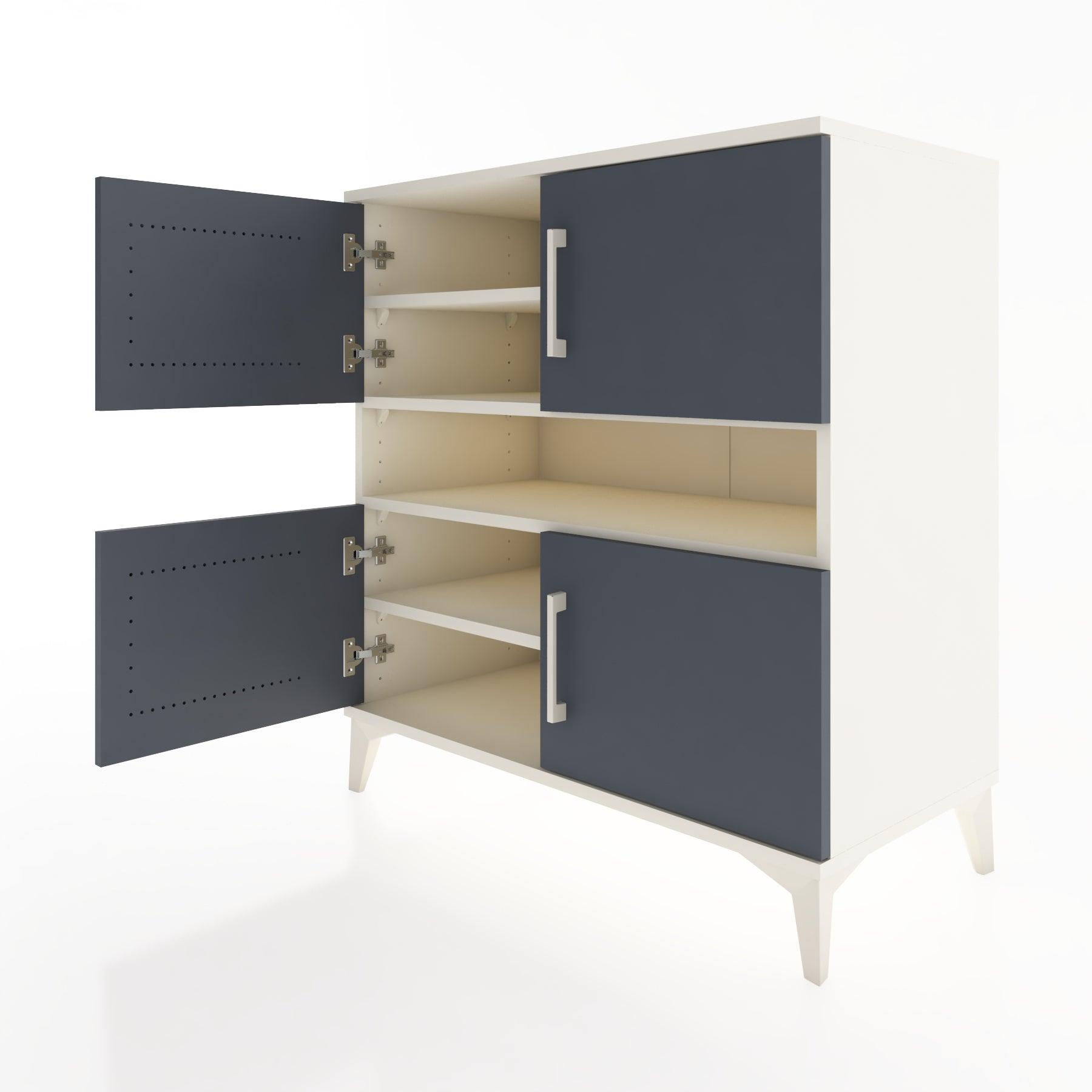 Woodntry Modular Dresser Moonstone 88x44x84 cm with Cover and Drawer KC102-1