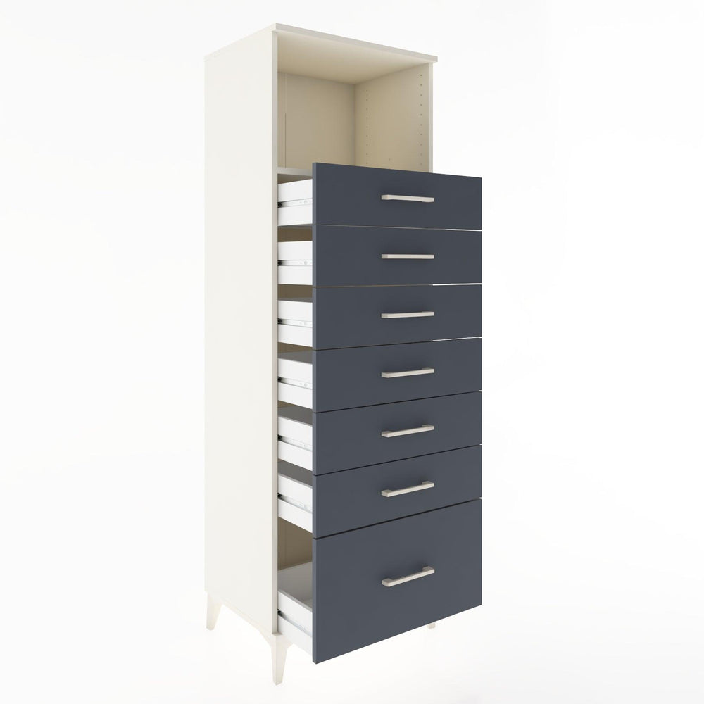 Woodntry Modular Cabinet Moonstone 60x44x170 cm with Drawers and Shelves CR38-1