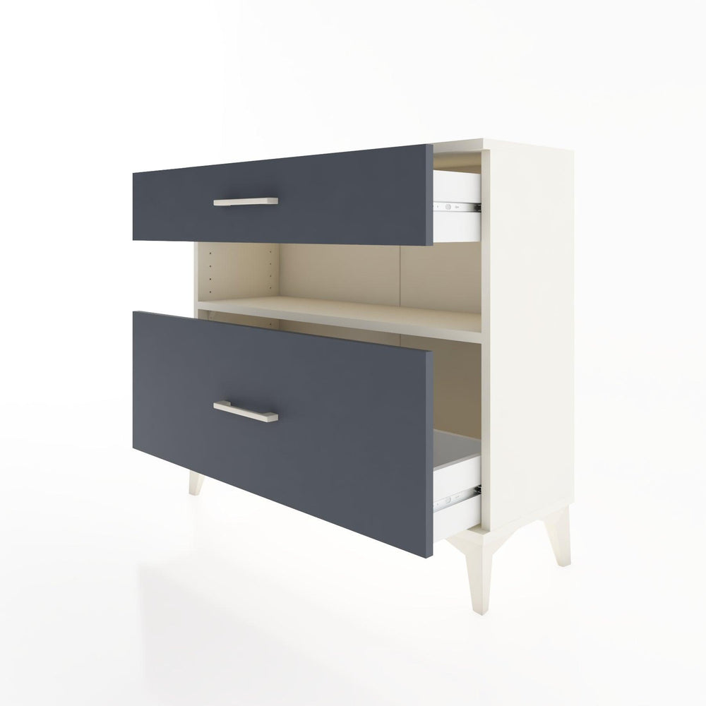 Woodntry Modüler Şifonyer İki Çekmeceli V9 88x30x68 cm Aytaşı - Woodntry