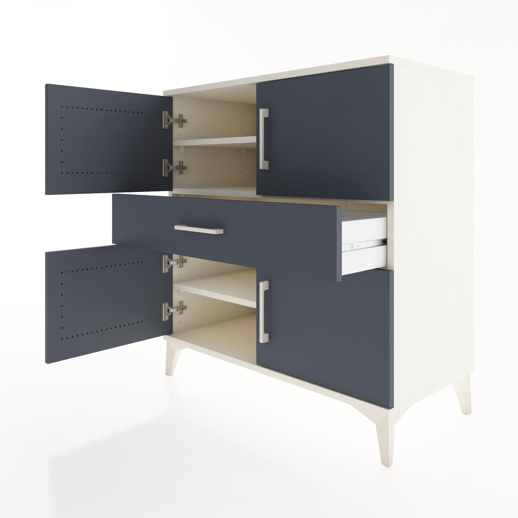 Woodntry Modular Dresser Moonstone 88x44x84 cm with Cover and Drawer KC101-1