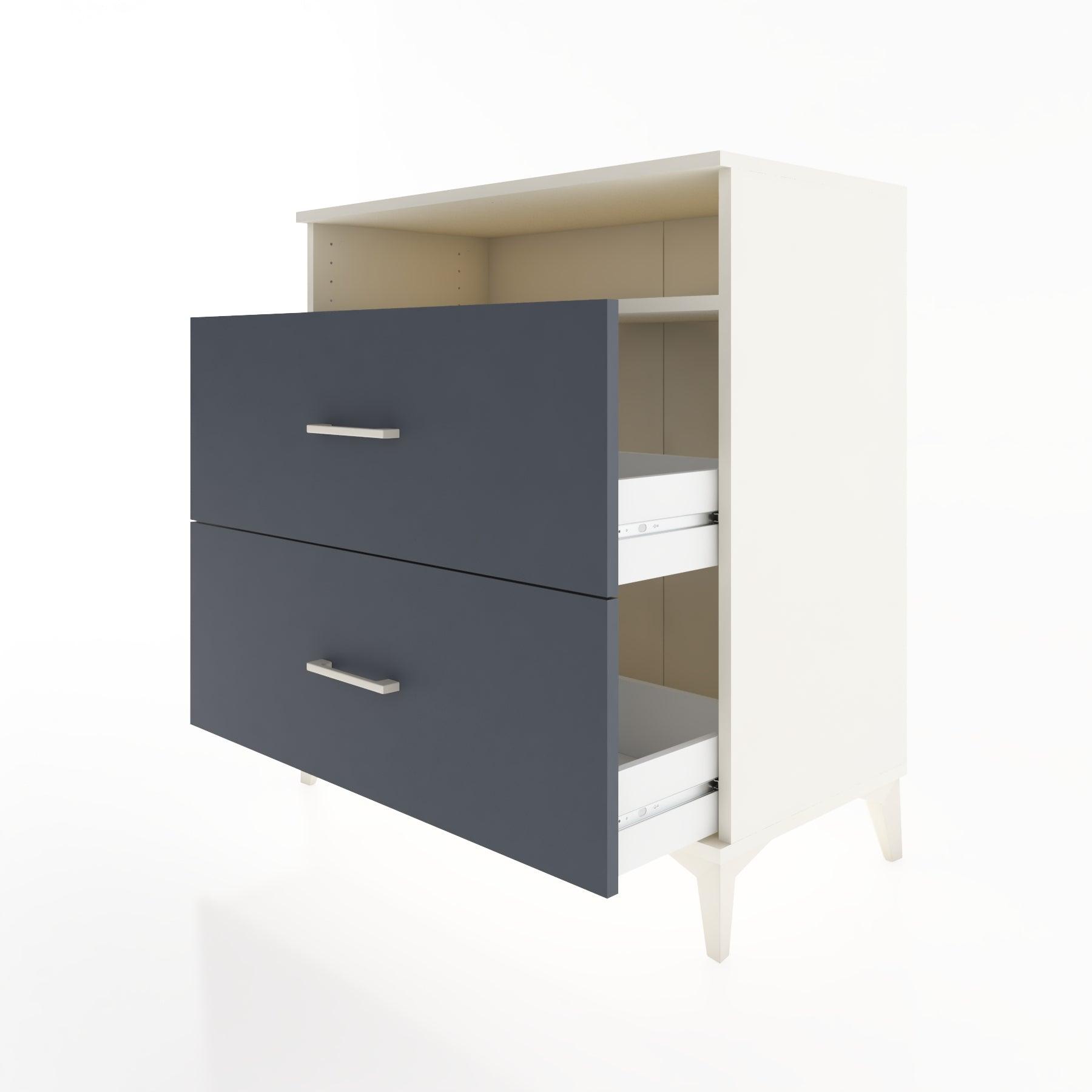 Woodntry Modüler Şifonyer Aytaşı 88x44x84 cm Çekmeceli ve Raflı CR3-1
